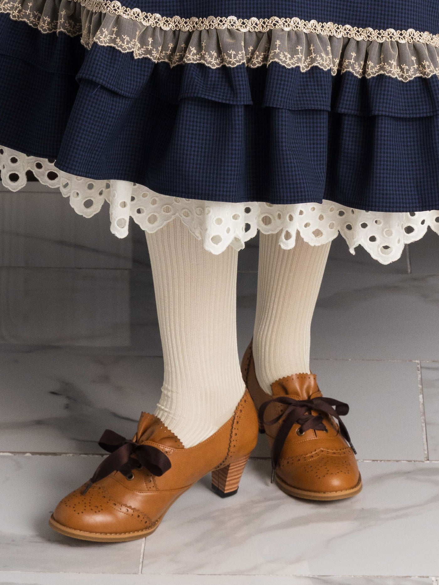 Victorianレースアップシューズ