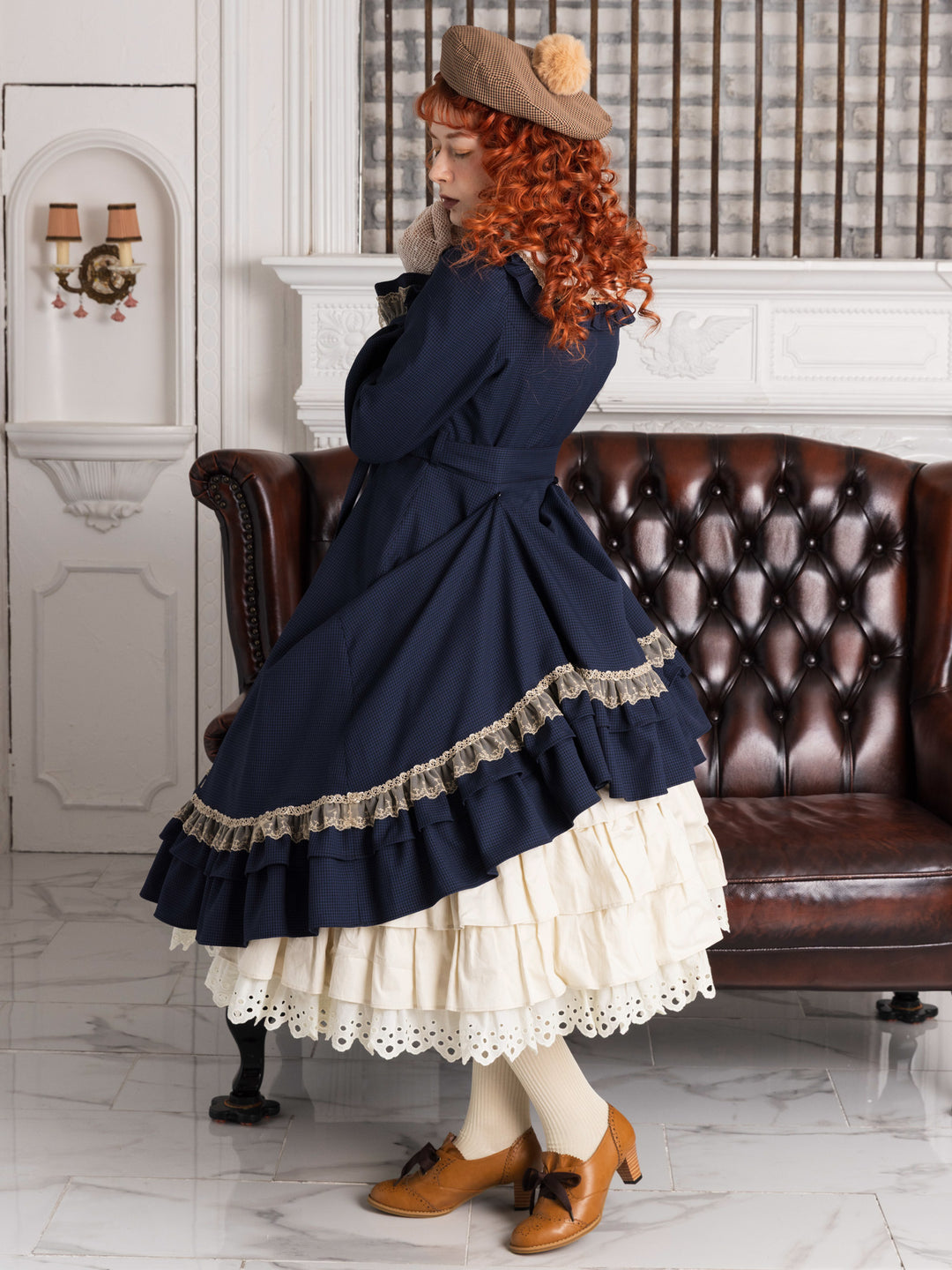 ガンクラブチェッククラシカルドールドレス - Victorian maiden
