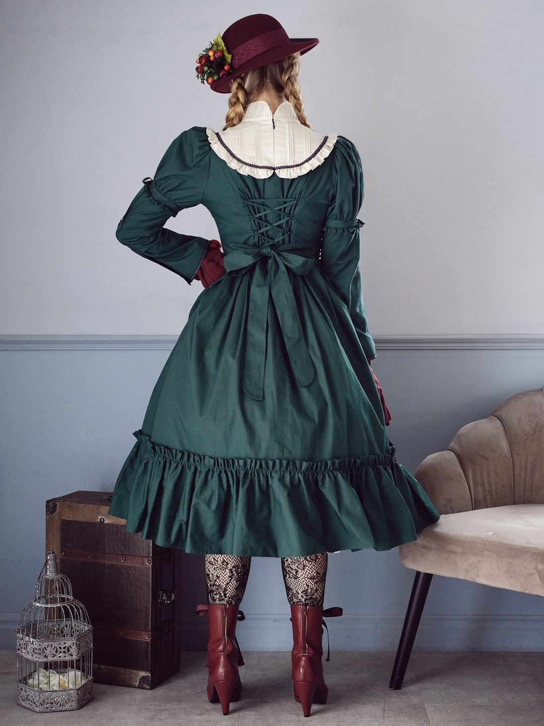 ノーブルサテンマロリードレス - Victorian maiden - クラシカル