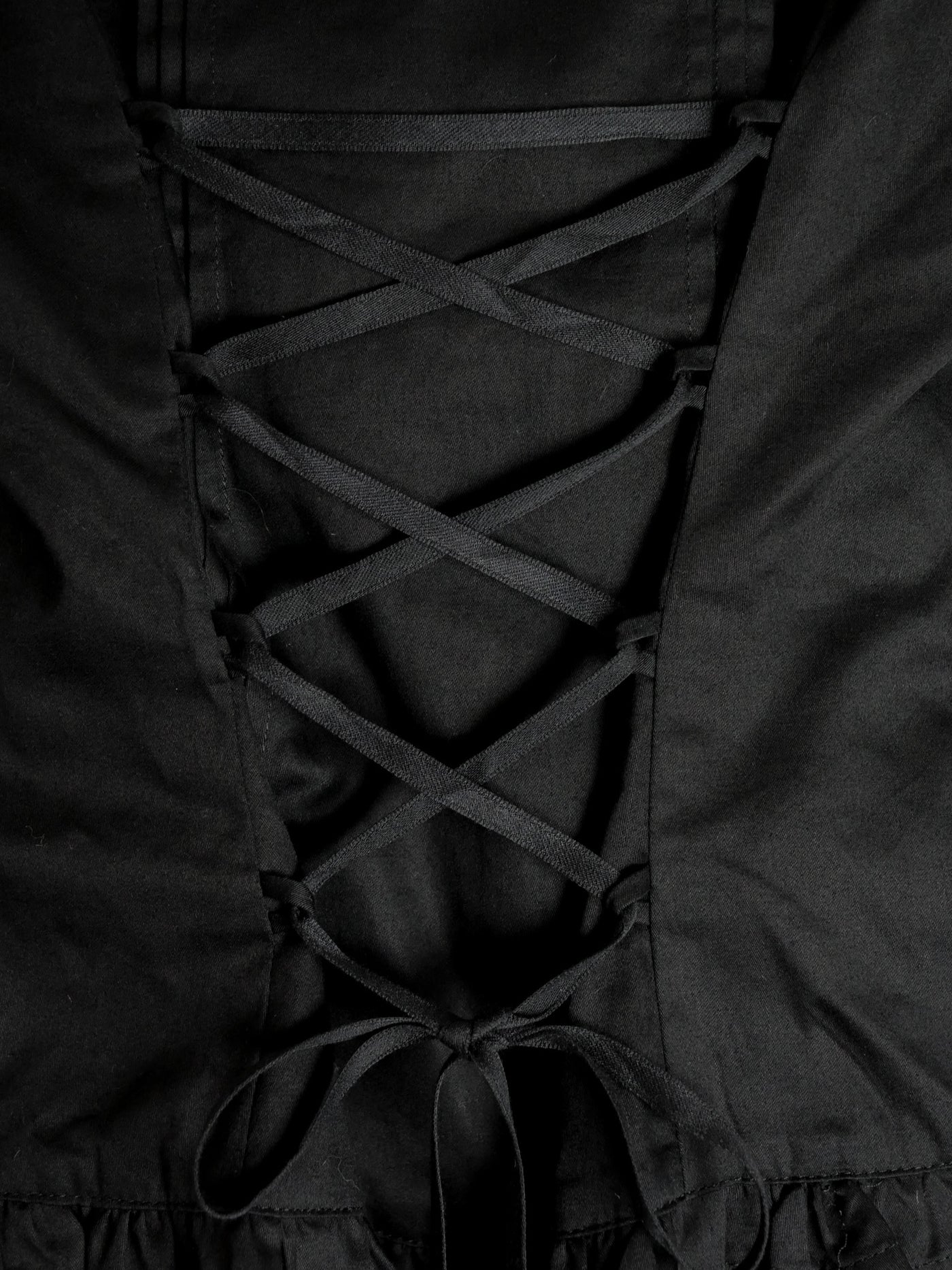 ノーブルサテンダブルフリルブラウス