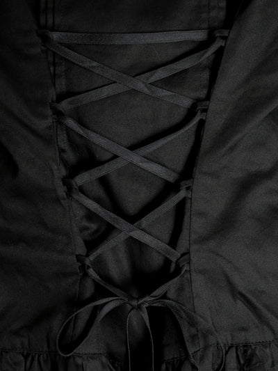 ノーブルサテンダブルフリルブラウス