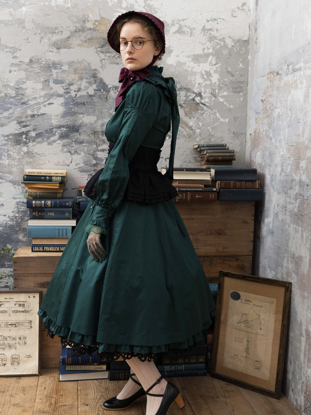 ノーブルサテンダブルフリルブラウス - Victorian maiden - クラシカル