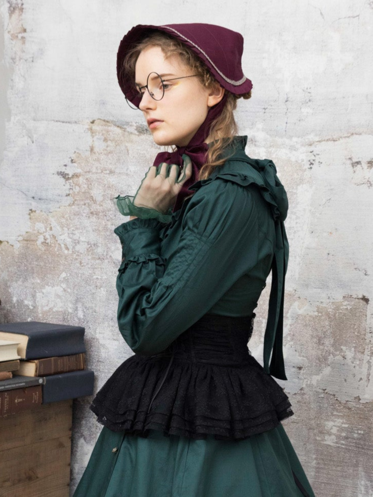 レースアップフリルコルセット - Victorian maiden - クラシカル