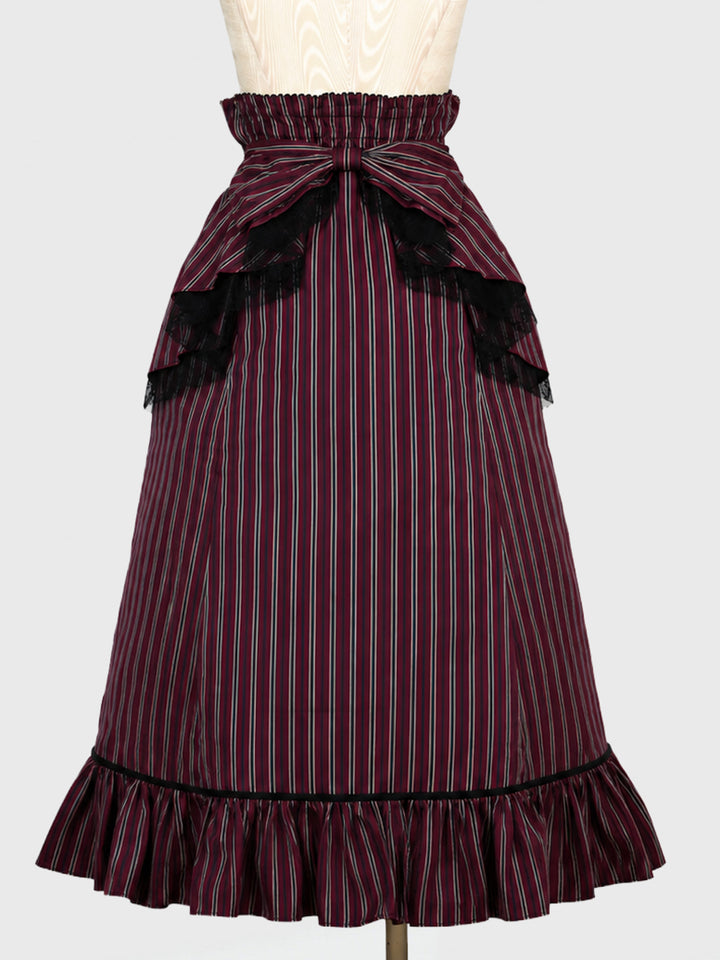 レジメンラッフルリボンスカート - lolita fashion japan【Victorian