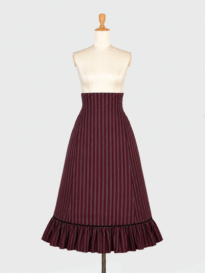 Chiffon Frill JSK by Victorian Maiden Victorian Maidenストライプ