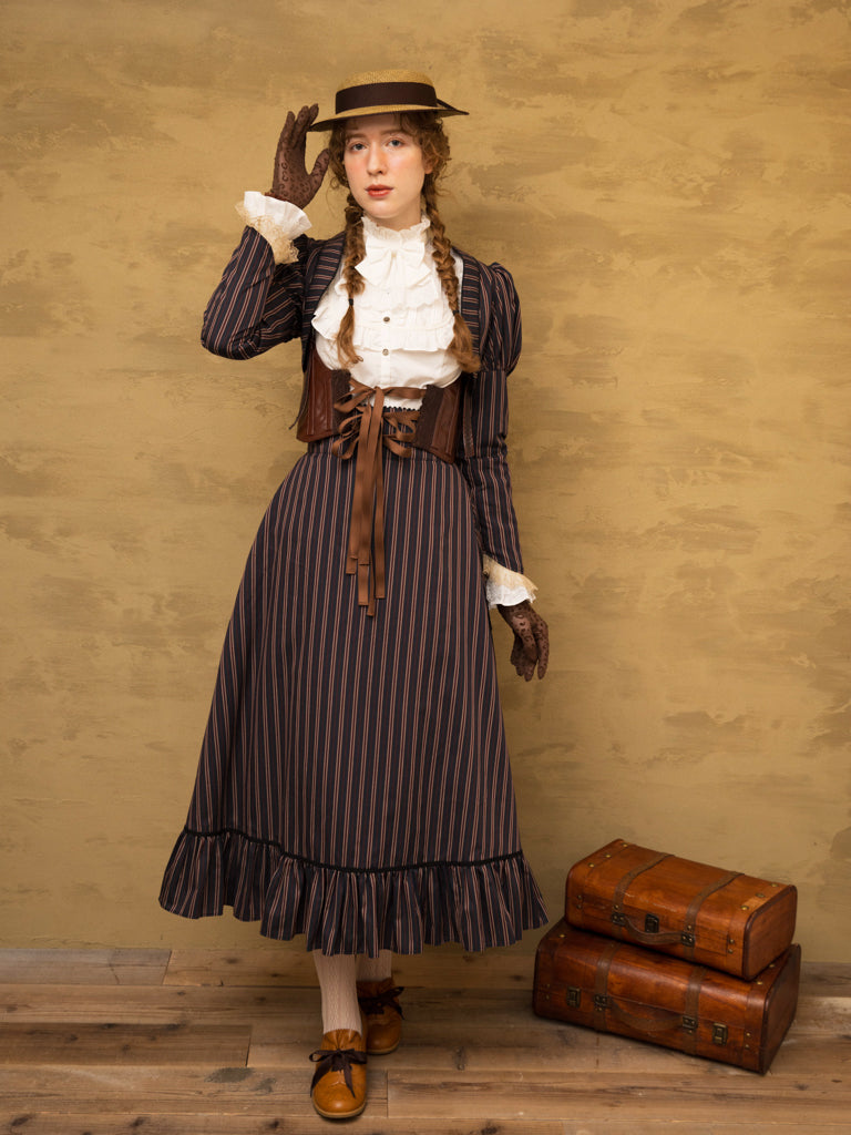 レースハーネスコルセットベルト - Victorian maiden - クラシカル