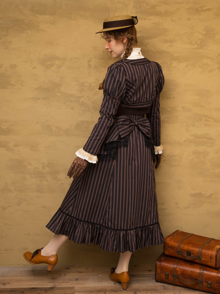 レジメンラッフルリボンスカート - lolita fashion japan【Victorian