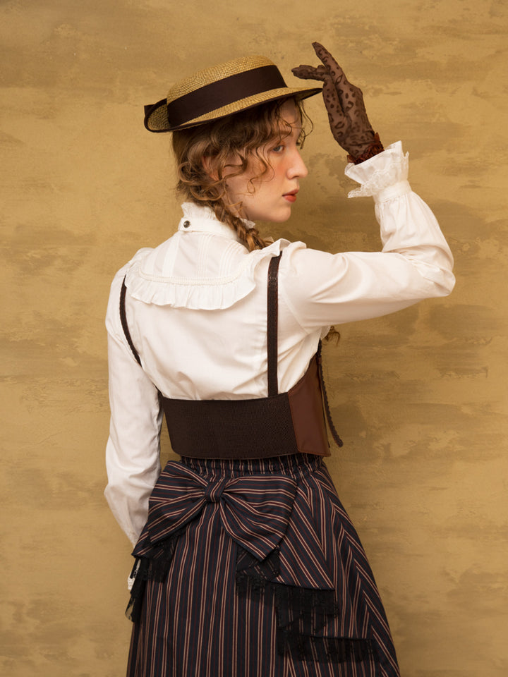 レースハーネスコルセットベルト - Victorian maiden - クラシカル
