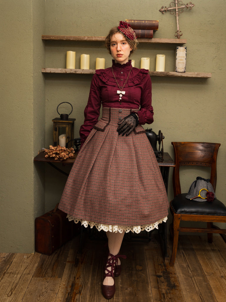 レディシャーロックコルセットスカート - lolita fashion japan