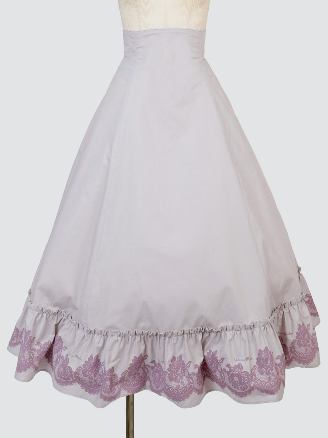 vintageレースプリントバッスルスカート【受注期間:7/23 12:00 - 7/29
